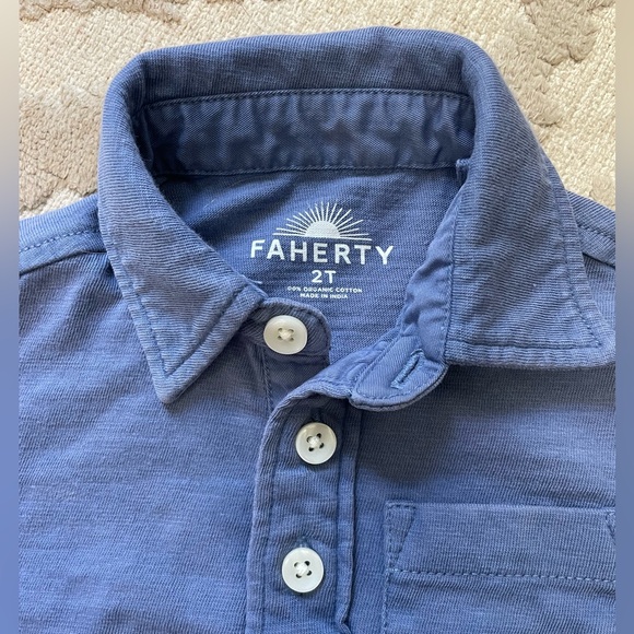 Faherty Button Up Polo for Toddler - Picture 2 of 2